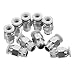 Cabilock 10Pcs 6Mm Push-in Connectors Quick Connect Air Fittings 1/8 Inch Npt Pneumatic Hose Adapters for Industrial Air Lines and 3D Printer Tubing