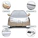 Tecoom Super Heavy Duty Multiple Layers SUV Car Cover All Weather Waterproof Windproof Reflective Snow Sun Rain UV Protective Outdoor with Buckles and Belt Fit 191-205 inches SUV