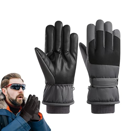 Womens Gloves for Cold Weather - Waterproof Winter Gloves Warm Touchable Screen Ski Gloves | Non-Slip Boys Winter Gloves, Snowboarding Gloves for Skiing, Running