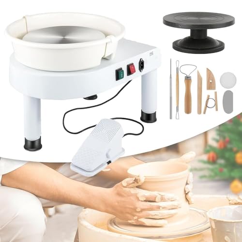 Pottery Wheel Forming Machine Pottery Wheel Machine,Electric Pottery Wheel,with Detachable Washable Basin, for Beginners DIY Clay Art