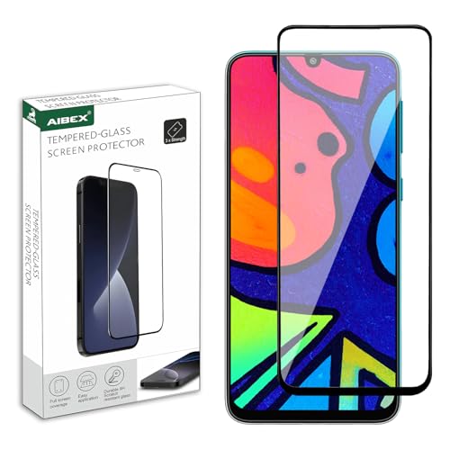Image of AIBEX Tempered Glass for Samsung F41 / Samsung M31 / Samsung M21 / Samsung M21S |9H Hardness|Anti-Glare & Anti-Fingerprint|Water Resistant|Edge-to-Edge Full Screen Protector|Bubble-Free