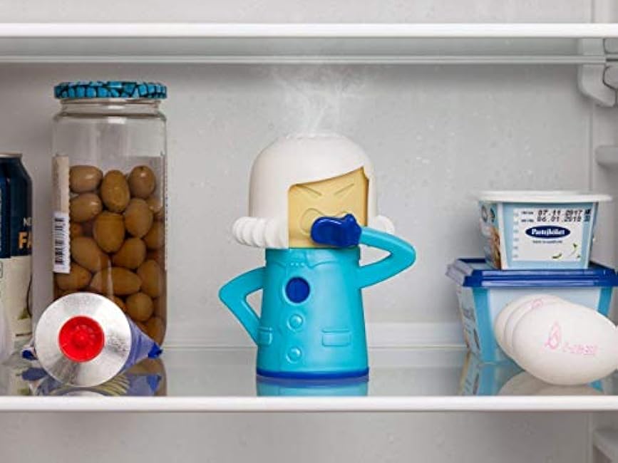 Chilly blue Mama Fridge Odor Absorber Refrigerator Moisture Absorber Freshener Holder in The Refrigerator