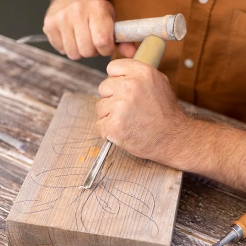 SEWOART 5stüCke Holz Dateigriff Werkzeugmesser Rasp Griff Ersatz Mit Metallkragen FüR Schraubdreher Hand Bohrer Datei Schneiden Werkzeug Handwerk