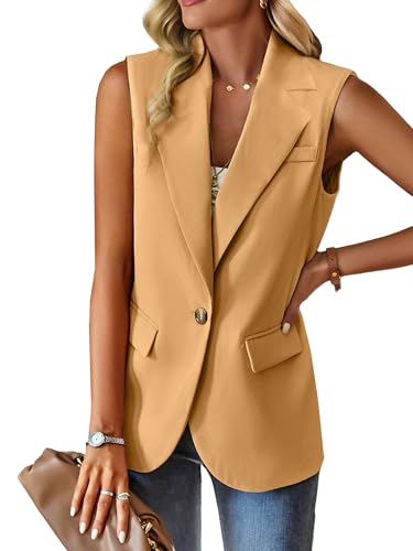 Spicy Sandia Womens Sleeveless Blazer Vest Tops Business Casual Outfits Dress Jacket Summer Trendy Dressy Office Work Clothes4