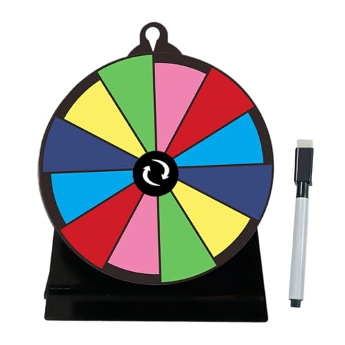 Ruleta Giratoria De Premios - Ruleta De Suerte Colorida para Juegos,Plataforma Giratoria Multiusos para Fiestas Supermercados Ferias Eventos