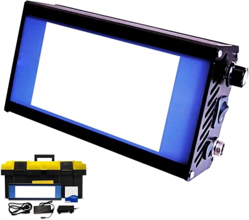 Zoienu Industrial LED Film Inspector, X-ray Inspection lamp with Foot Pedal and Storage Box, Aluminum Alloy housing, Suitable for Industrial Manufacturing. (S)