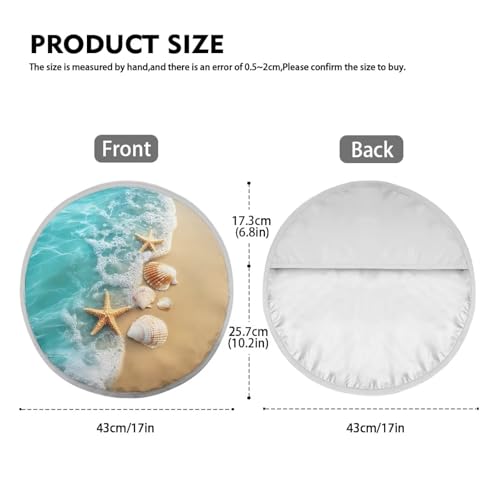 Image of Steering Wheel Sunshade Cover Lightweight Starfish Shell Steering Wheel Shield Car Interior Accessories Sun Protection Reflect UV Sun and Heat and Protect Your Cars Universal Car Accessories