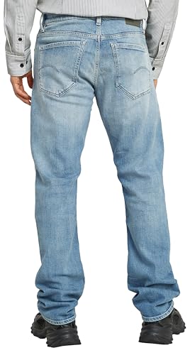 G-STAR Men's Mosa Straight Jeans, Azul (Vintage Steel Blue D23692-d938-h108), 33W x 34L2