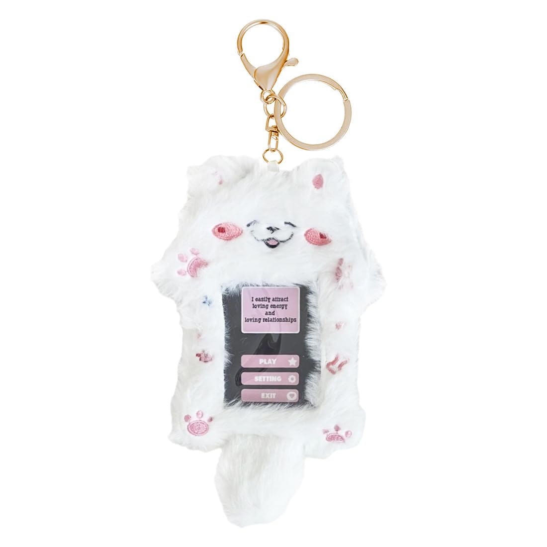NHQZ NHQ Photocard Holder,Photo Keychain,Kpop Photocard Holder,Chiot en peluche Card Sleeves,Picture Frames,Top Loaders for Cards
