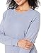 Amazon Essentials Women's French Terry Fleece Crewneck Sweatshirt (Available in Plus Size), Indigo Blue Heather, Large