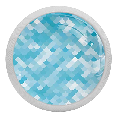 Bouton de meuble phosphorescent motif sirène pour décorer la chambre