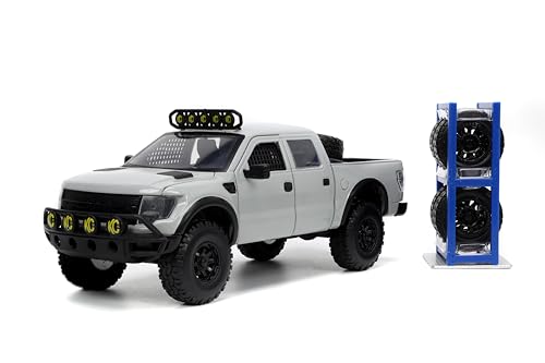 Jada Just Trucks 1:24 Ford F-150 SVT Raptor Die-Cast Gris