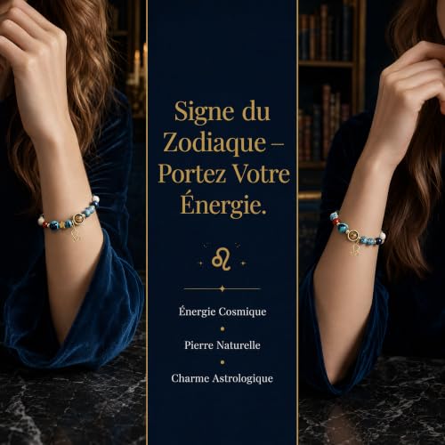 Zrebcley Bracelet Signe Astrologique, Cadeau Maitresse Femme Maman – vue 2