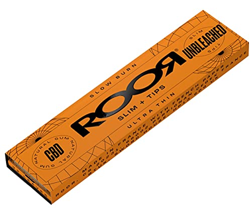 ROOR CBD Slim Papers | 10 x 32 | Ungebleichte Drehapier Heftchen | Blättchen Langes Blatt Premium Papier | Unbleached Zigarettenpapier Raucherbedarf ROOR CBD Slim Papers | 10 x 32 | Ungebleichte Drehapier Heftchen | Blättchen Langes Blatt Premium Papier | Unbleached Zigarettenpapier Raucherbedarf