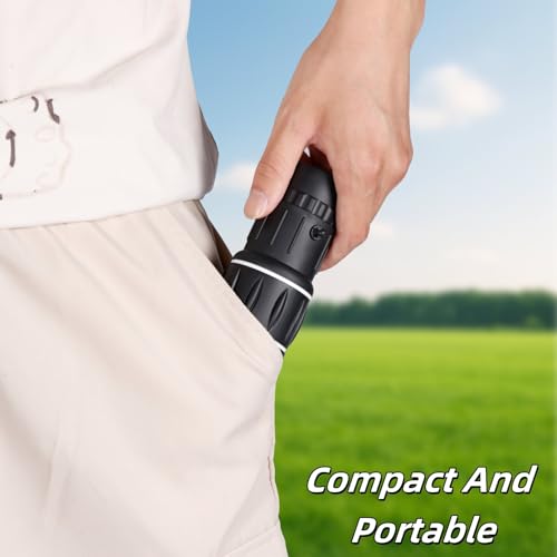 High Powered Monocular 12×52 – HD BAK4 Prism Waterproof for Men Women, Hunting Hiking Travel (Black)