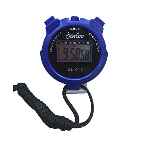 Chronomètre Sportif Numérique - Minuteur électronique Avec écran Large - Précision 1/100s - Fonction Alarme - Pile Incluse - ABS