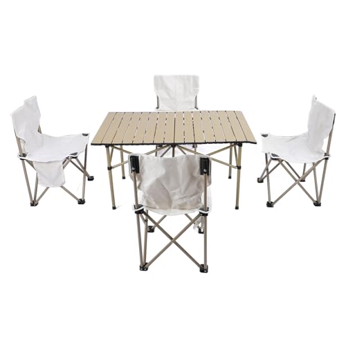 Chaises de Table Pliantes de Camping Matériel Portable Léger Extérieur Pliable - 5