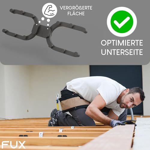 Abstandhalter Terrassendielen 50 Stück für 7mm Fuge - Distanzhalter aus Kunststoff für die Unterkonstruktion - Verhindert Staunässe