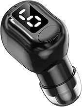 Bluetooth ヘッドセット 片耳 超小型 ワイヤレス イヤホン LED残量表示 15時間連続再生 超軽量 ブルートゥースヘッドセット 通話 マイク内蔵 Siri対応 V5.0 ハンズフリー通話 小型 自動ペアリング IPX5 防水 iPhone/Android 対応 (ブラック)