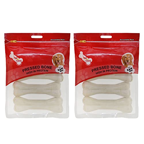 Pet en Care Pressed Bone (5 inches – 4×1 Pieces) Export Quality (Set of 2), Brown (PCR5)