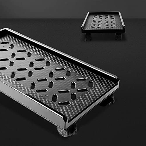 Soporte ajustable para monitor y torre de PC de escritorio - soporte móvil para CPU con ruedas de freno, negro miniatura 5