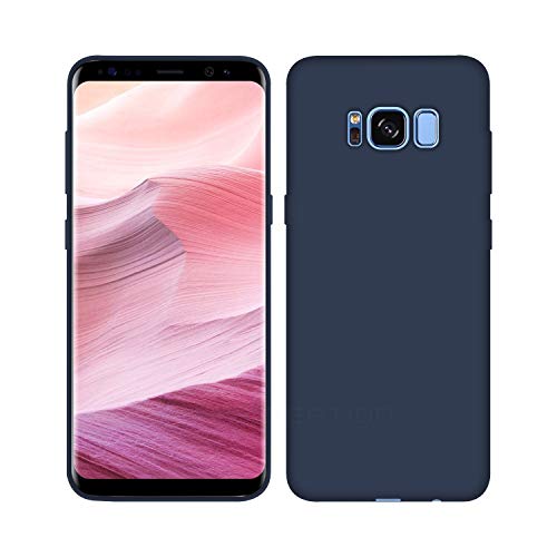 Image of Case Creation Luxurious OG Series for Samsung Galaxy S8+ Case Cover,Anti-Dirty Slim Case Frosted Matte Cute Candy TPU Raised Bezel (Splash of Color) Back Cover for Samsung S8+ -Navy Electric Blue