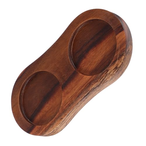 KICHOUSE Grinder Base Display Countertop Condiment Tray Tray Kitchen Countertop Tray Storage Holder Brown Wood