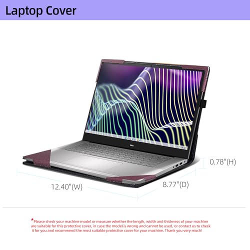 Funda para Laptop DELL Latitude 7440 14" PU Cuero Rojo Vino miniatura 4
