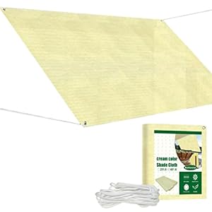 9 x 11in Sun Shade Sail – 95% UV Blocking Sun Shade Sails – Portable Rectangle Canovas Covers for Outdoor Activities…