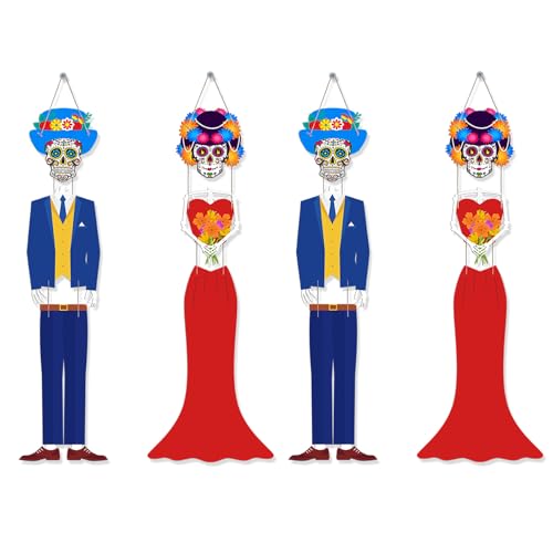 Bannière Dia de los Muertos pour porte et décoration de porche mexicain