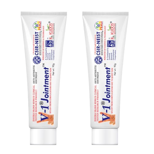Kudos V-1 Pain Relief Cream | Double Blind Human Research Clinical Tested Research Product | 90gm | Pack of 2