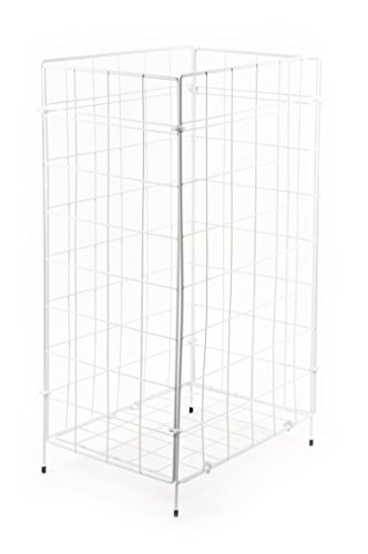 SemyTop ST-88450 Metal Coated Folding Bin, White, 120 Litres Capacity - Image 3