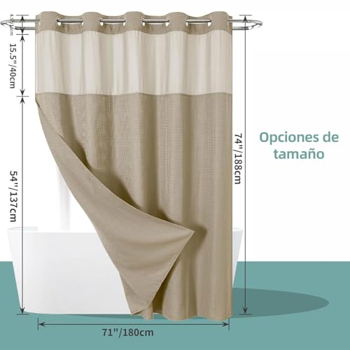 La mejor selección de Revestimientos de cortinas de ducha los más recomendados. 14 Imagen adicional