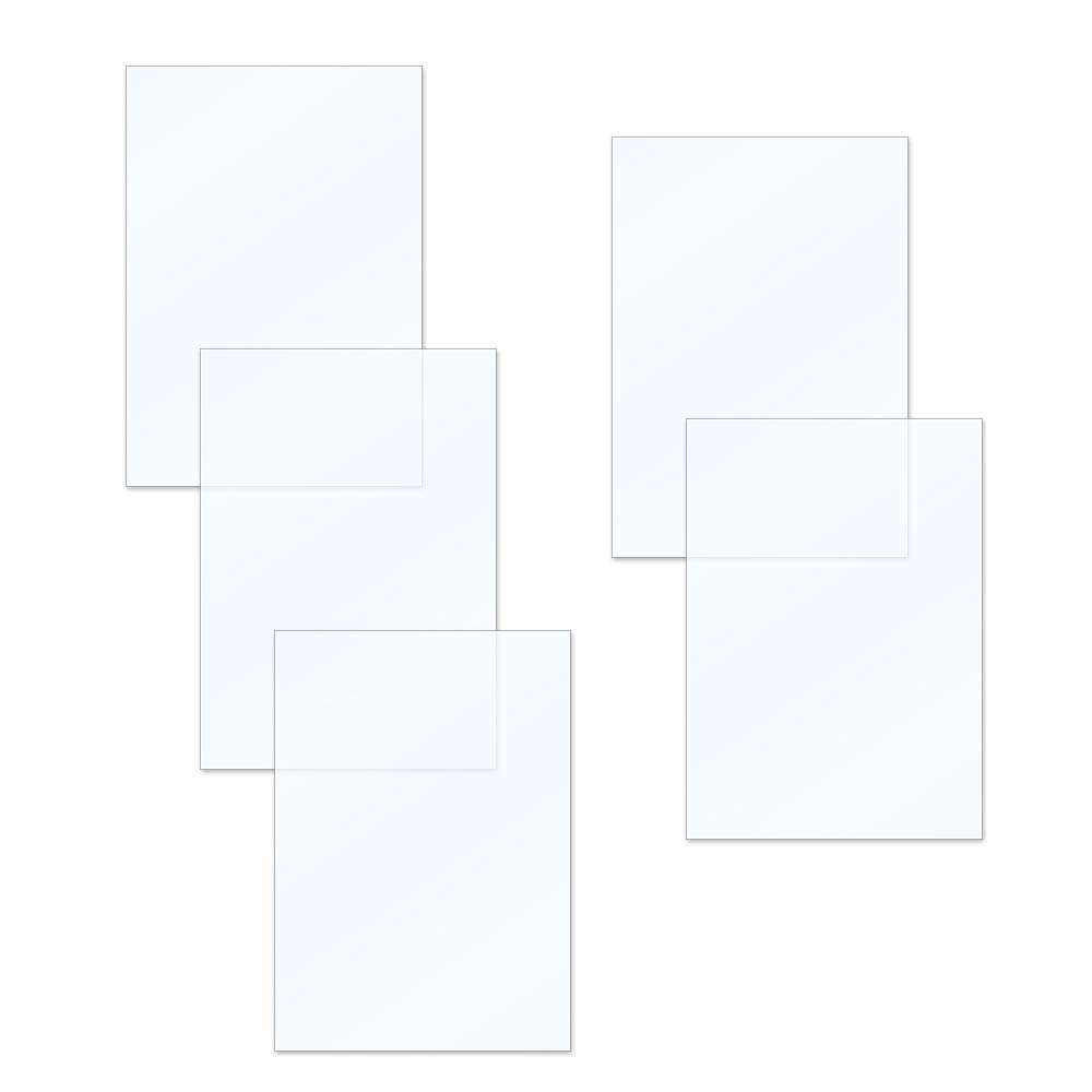 Dotbit Professional FEP Film Sheet 200 * 140mm 0.15-0.2mm Thickness Transparent Release Film, 5pcs