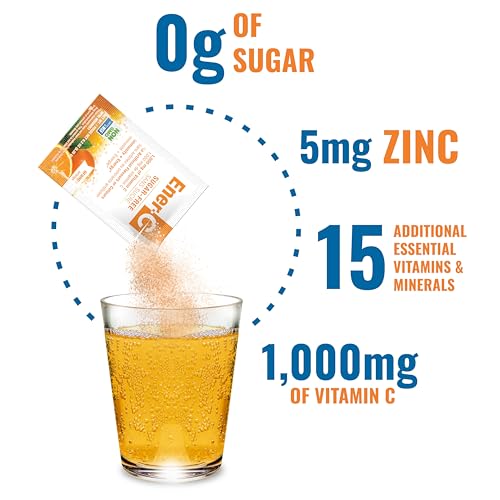 Image of Ener-C Sugar Free Multivitamin Drink Mix, Zero Sugar - Orange, 30 Count | Vitamin Powder for Water, Electrolytes Powder No Sugar, Hydration Boost Packets, Vitamin C & B12