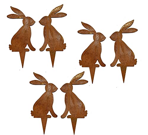 Storm's Gartenzaubereien Juego de 6 conectores de jardín para decoración de Pascua, 12 cm de alto Cover