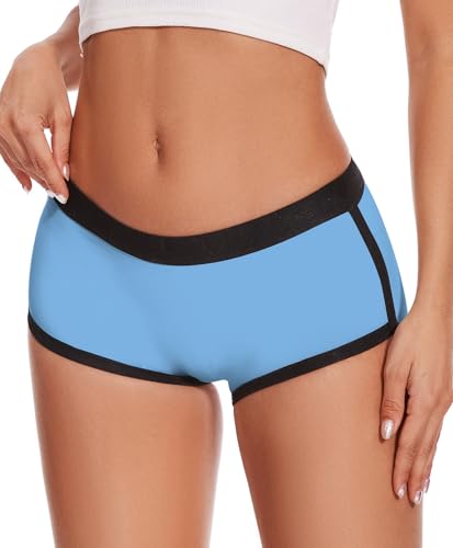 Image of Aueyan Womens Boyshorts Panties Stretchy Boxer Briefs Novelty Lounge Sleep Shorts