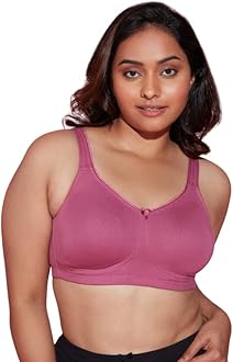 NYKD (NYB105 Cotton Non Padded & Non Wired Everyday Bra for Women | Full Coverage Bra with No Sweat & Breast Separating Feature with Wide Straps