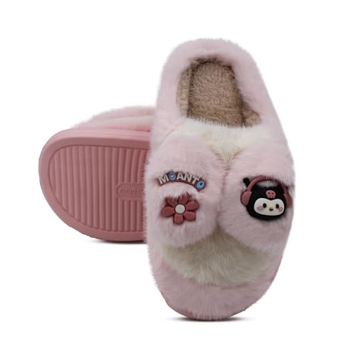Image of VRITRAZ Women's Comfort Slip On Closed Toe Warm Winter House Clog Indoor Slipper with Cute Print and Degins