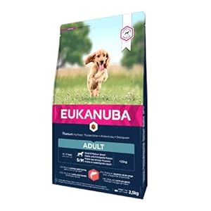 Eukanuba Chien Adulte Nourriture sèche Pour Petite et Moyenne Race Saumon&Orge 12kg