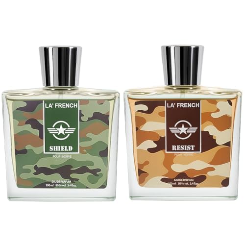 Image of La French Shield & Resist Perfume for Men, Pack of 2 (100ml Each) | Eau De Parfum | Premium, Long Lasting | Intense Fresh Masculine Fragrance | Suitable for All Occasions