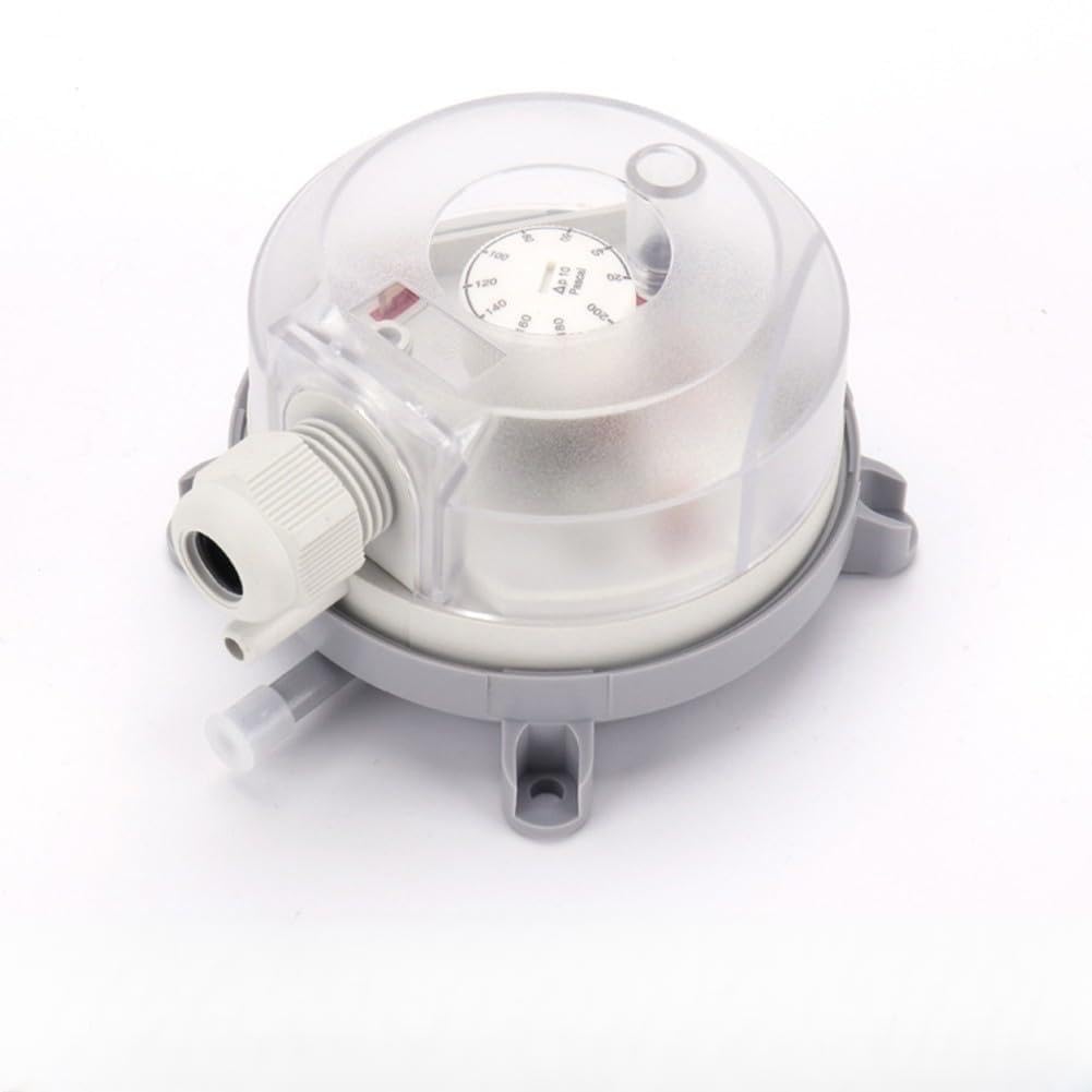 Adjustable Air Differential Pressure Switch with Visual Indicator for HVAC Applications Pressure Range 20 to 500Pa (20-200PA)
