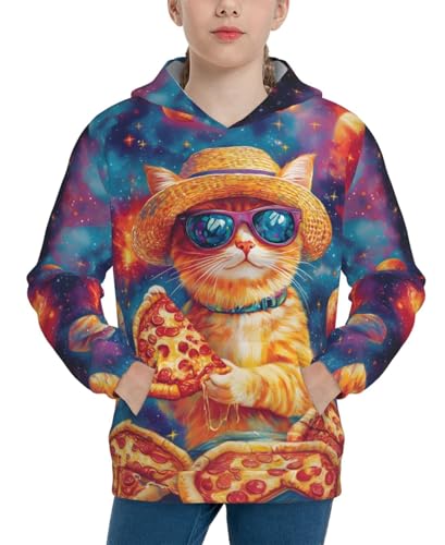 Kids Novelty 3D Printed Sweatshirt Girl Boy Galaxy Pullover Hoodies3
