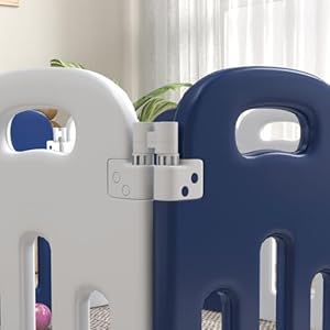 Baby playpen 14 panels foldable safety play yard for indoor outdoor play  urban country home decor