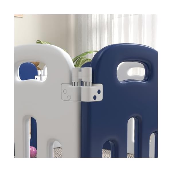 Baby playpen 14 panels foldable safety play yard for indoor outdoor play  urban country home decor