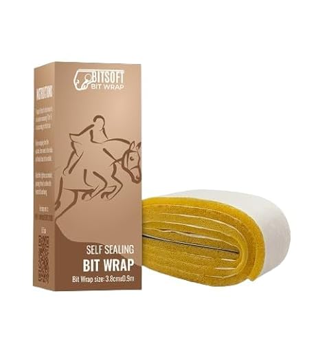 Bitsoft Bandage de dentition autocollant pour chevaux - Mousse souple