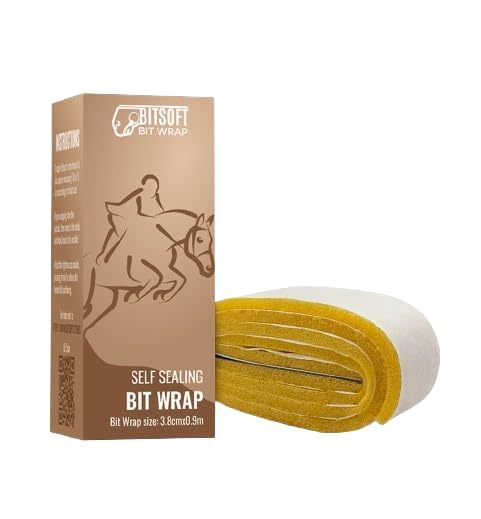 Bitsoft Self-adhesive bit bandage for horses, 5 mm soft foam, flexible latex bandage, optimal protection and comfort, durable and easy to put on, cost-effective thanks to thicker material
