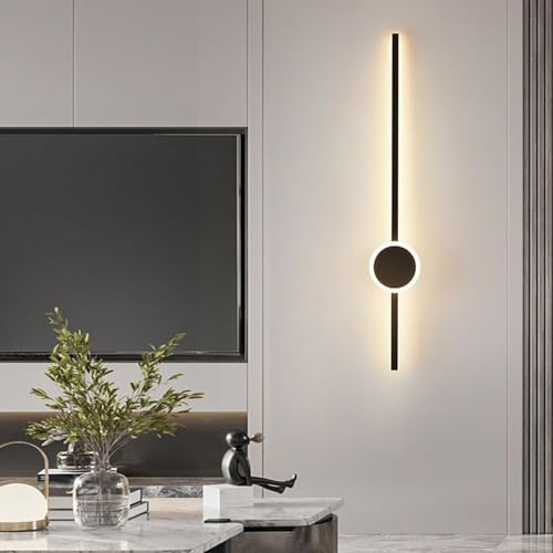 Aplique de pared lineal LED con mando para salon modern strip 2