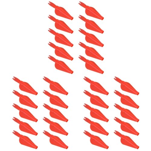 BESPORTBLE Archery Training Essentials 10pcs Plastic Arrow Nock Arrow Tail Conjoined for Accurate Shooting