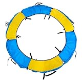 XATAMIO Trampoline Spring Cover,55 60 Inch Replacement Trampoline Safety Pad Tear-Resistant for Round Trampoline Frame (Yellow & Blue Mixed Color, 60 Inch)